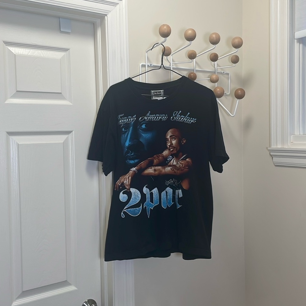 The Roxx - Vintage 2Pac Hiphop 90s T-Shirt - Black - L